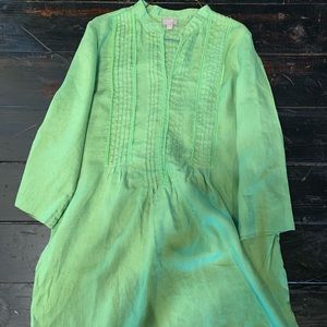 J. Jill Green Linen Dress